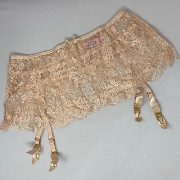 Agent Provocateur Davinah Nude Swarovski Suspender AP4 Large New - Picture 8 of 15